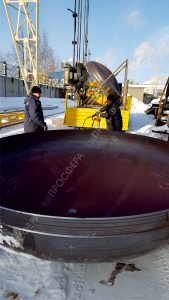 Днище эллиптическое Dв 800×6 мм, сталь 09Г2С, ГОСТ 6533-78, кат. 15